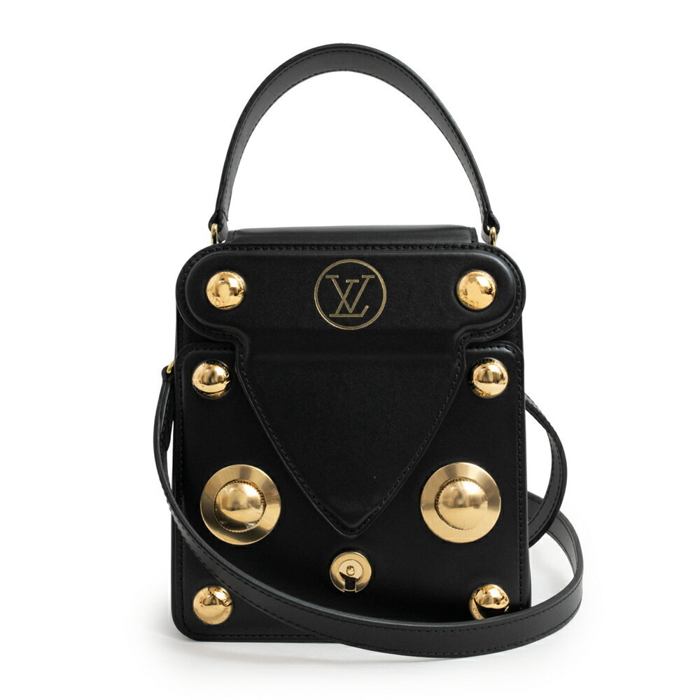 Louis Vuitton S Lock XL Bag 2way Crossbody Black Calfskin